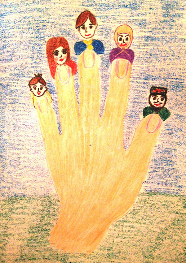 Рука - как символ нашей семьи - крепка, надежна, Аникин Ранель