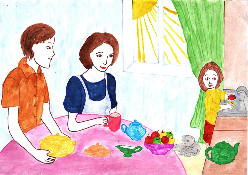 Помогаю маме, Аглямова Регина