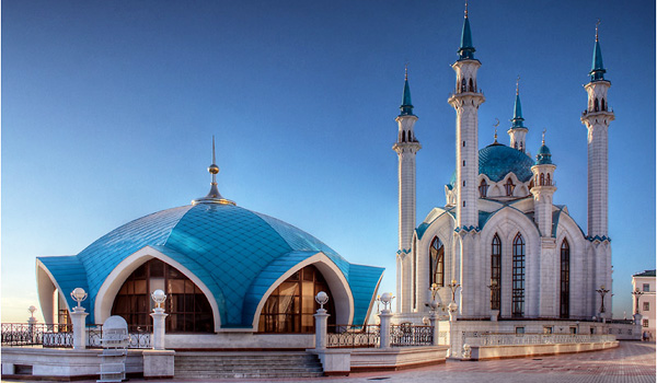 В архитектуре Кул Шариф преобладают нежные и чистые цвета